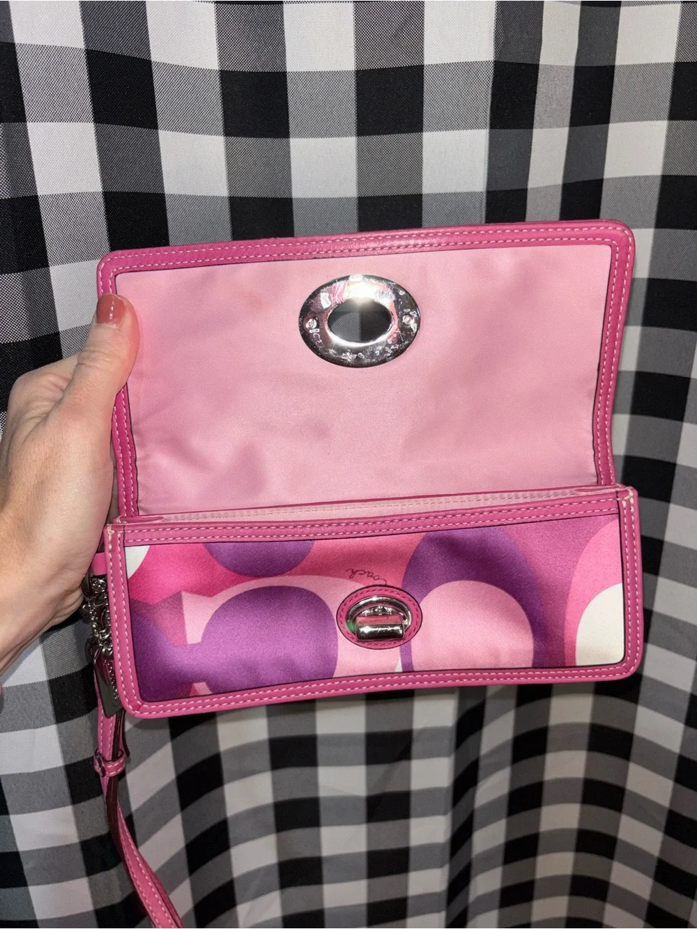 Coach Pink Optic Limited Edition Wallet